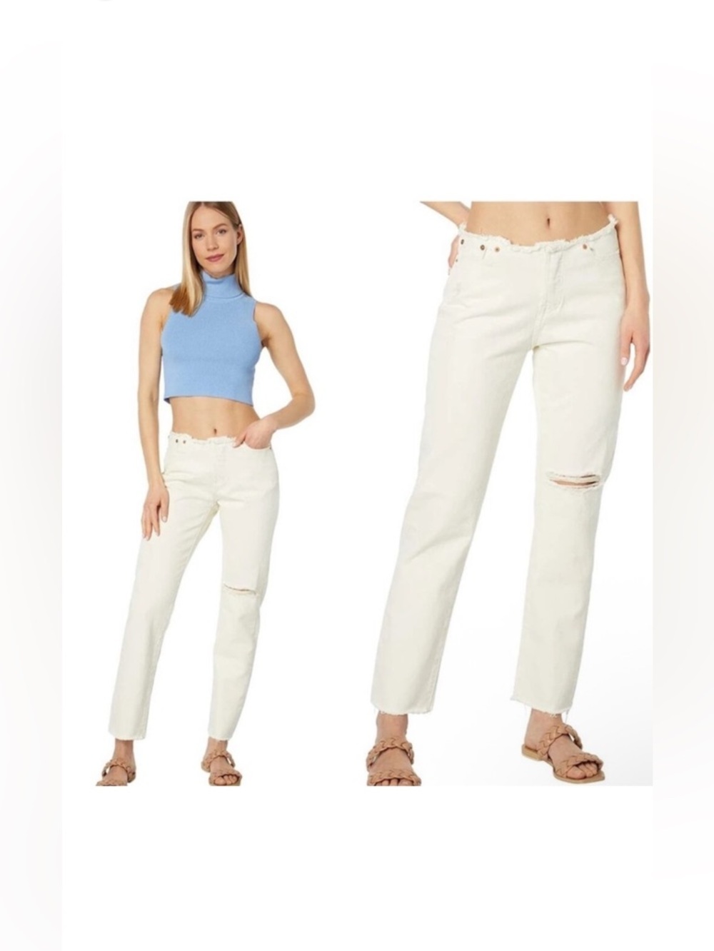 NWT Levi's Wedgie Low Rise Cream Straight Leg Jeans 30 x 28 Brand New in Bag